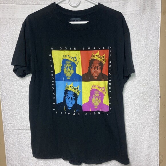 The Notorious B.I.G Pop Art Graphic T Shirt, Men's Large, Biggie Smalls - Picture 1 of 5